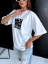 T-krekls "SET UP" - BALTS